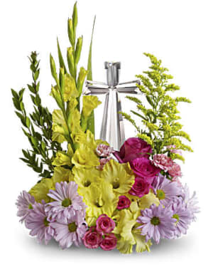 Crystal Cross Bouquet Flower Bouquet