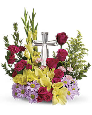 Crystal Cross Bouquet Flower Bouquet