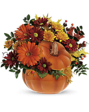 Country Pumpkin Flower Arrangement Country Pumpkin Flower Bouquet