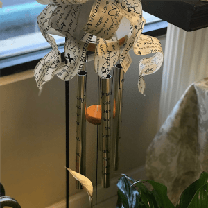 Wind Chime(Stain Glass/Stainless Steel) Flower Bouquet