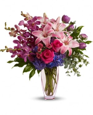 Purple Perfection Flower Bouquet