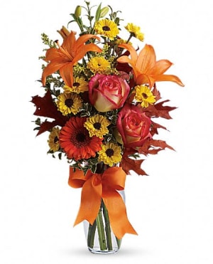 Burst of Autumn Flower Bouquet