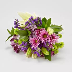 Lavender Fields Mixed Flower Bouquet with Vase Flower Bouquet