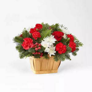 Good Tidings Floral Basket Flower Bouquet