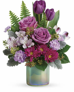Teleflora's Art Glass Garden Bouquet