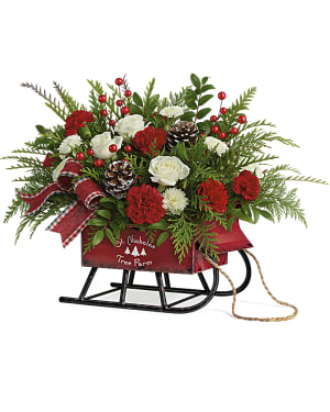 Sleigh Bells Bouquet Flower Arrangement Sleigh Bells Bouquet Flower Bouquet