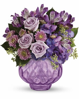 Teleflora's Lush and Lavender with Roses Flower Bouquet