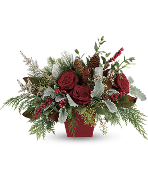 Winter Blooms Centerpiece Flower Bouquet