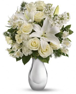 Shimmering White Bouquet Flower Bouquet