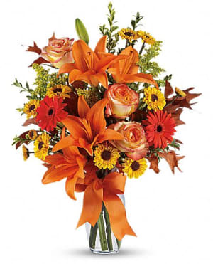 Burst of Autumn Flower Bouquet