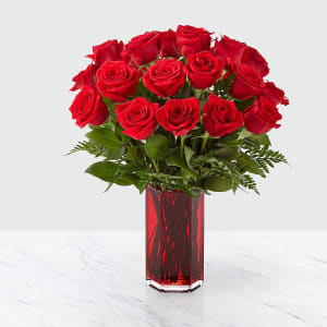 True Romantic Red Rose Bouquet Flower Bouquet