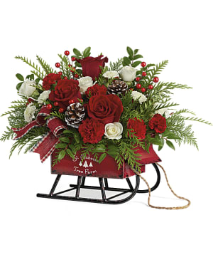 Sleigh Bells Bouquet Flower Arrangement Sleigh Bells Bouquet Flower Bouquet