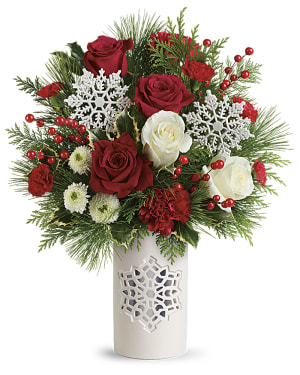 Teleflora's Flurry Of Elegance Bouquet Flower Bouquet