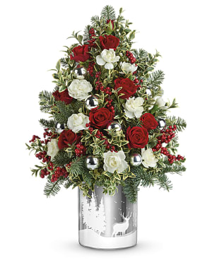 Snowy Wonderland Tree Flower Bouquet