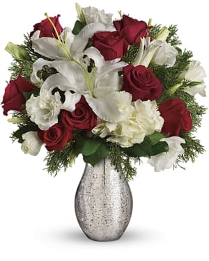 A Christmas Kiss by Teleflora Flower Arrangement A Christmas Kiss by Teleflora Flower Bouquet