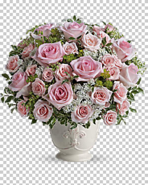 Parisian Pinks with Roses Flower Bouquet