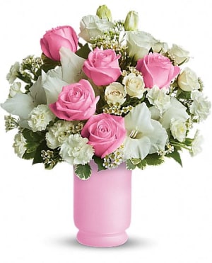 Pink and White Delight Flower Bouquet