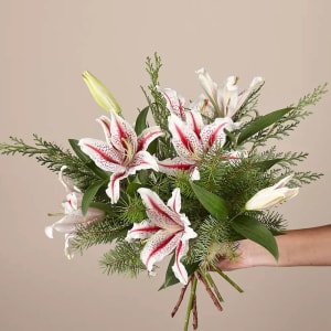 Original Candy Cane Lily Bouquet Flower Bouquet