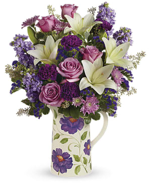 Teleflora's Garden Pitcher Bouquet
 Flower Bouquet