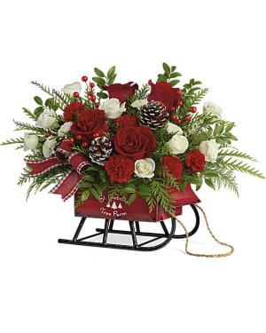 Sleigh Bells Bouquet Flower Arrangement Sleigh Bells Bouquet Flower Bouquet