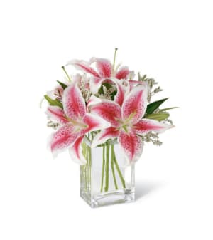 The FTD Pink Lily Bouquet Flower Bouquet