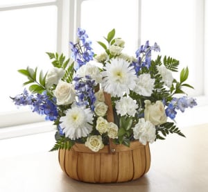 The FTD Harmony & Grace Basket Flower Bouquet