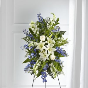 The FTD Faithful Friend Standing Spray Flower Bouquet