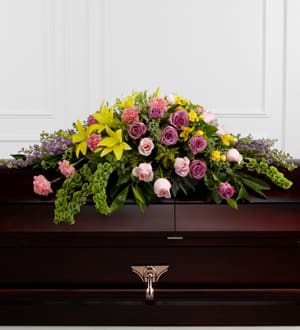 The FTD Forever Beloved(tm) Casket Spray Flower Bouquet