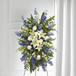 The FTD Faithful Friend Standing Spray Flower Bouquet