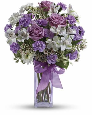 Teleflora's Lavender Laughter Bouquet
 Flower Bouquet