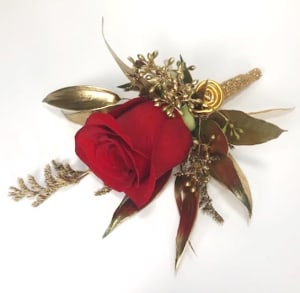 Marvelous Metallics Boutonniere Flower Bouquet