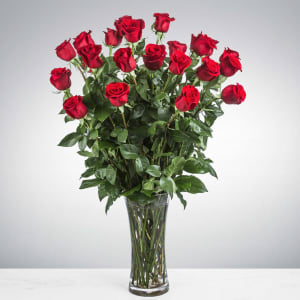 Two Dozen Roses Flower Bouquet