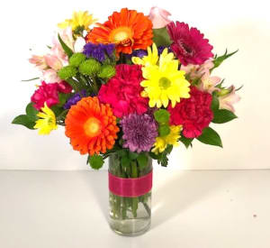 Cheerful Brights Flower Bouquet