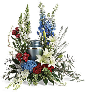 Reflections of Honor Urn Surround Flower Bouquet