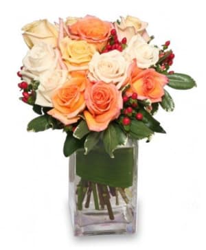 Antique Roses Flower Bouquet