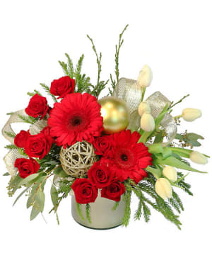 FESTIVE EVERGREEN Flower  Bouquet Flower Bouquet