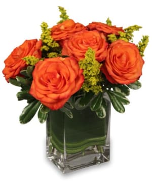 Orange And Gold Flower Bouquet