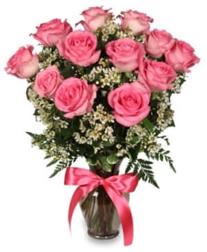 Primetime Pink Roses Flower Bouquet