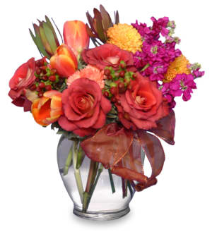 FALL FLIRTATIONS
Vase  Arrangement
 Flower Bouquet