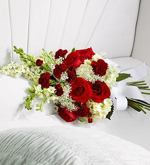 Forever in Our Hearts Casket Adornment Flower Bouquet