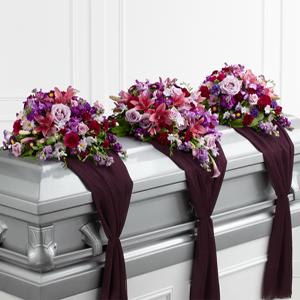 The FTD® Refreshing Mix™ Casket Spray Flower Bouquet