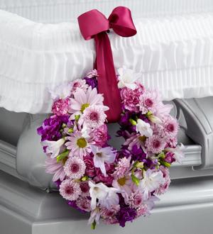 Thoughts & Prayers Wreath Adornment Flower Bouquet