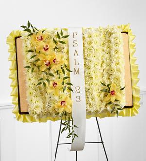 The FTD® Taken Too Soon™ Bible Easel Flower Bouquet