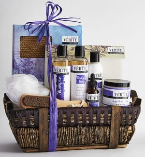 Denarii Lavender Spa Gift Basket
 Flower Bouquet