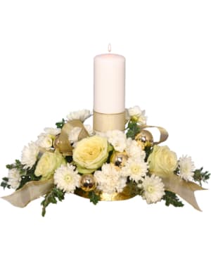 IVORY LIGHT  Centerpiece  Floral  Arrangement Flower Bouquet