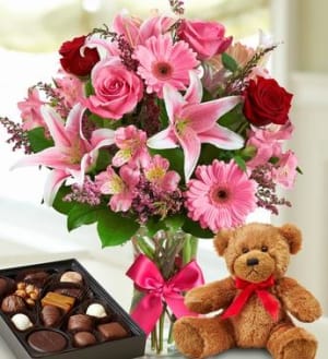 Valentine Surprise™ Flower Bouquet