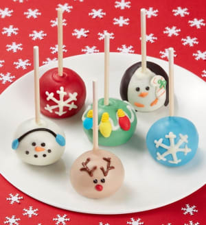 Holiday Truffle Cake Pops Flower Arrangement Holiday Truffle Cake Pops Flower Bouquet
