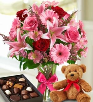 Valentine Surprise™ Flower Bouquet