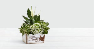 Peaceful White Garden Flower Bouquet