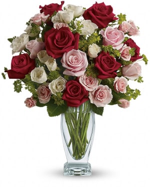 Cupid's Creation with Red Roses by Teleflora Flower Bouquet